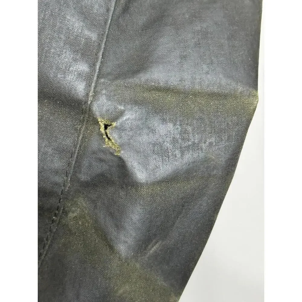 Barbour Vintage A200 Border Wax Jacket C38 Small Sage Green Country England - Picture 15 of 15